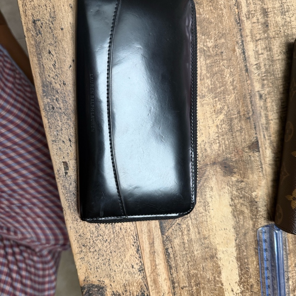 Lauren Ralph Lauren Black Leather Accessory